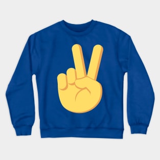 Peace Sign Emoji Crewneck Sweatshirt